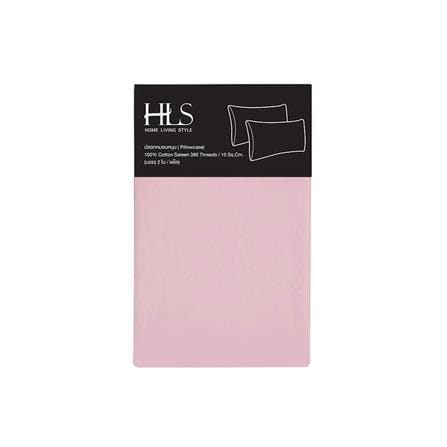 ปลอกหมอนหนุน HOME LIVING STYLE COTTON SATEEN สีชมพู แพ็ก 2 ชิ้น_3