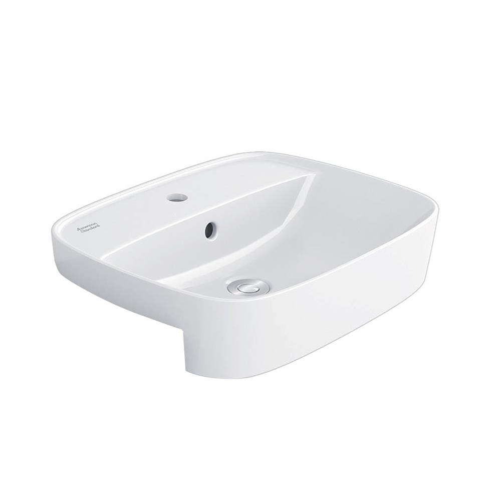 อ่างล้างหน้าแบบฝังครี่งเคาน์เตอร์  AMERICAN STANDARD WP-0320-WT สีขาว