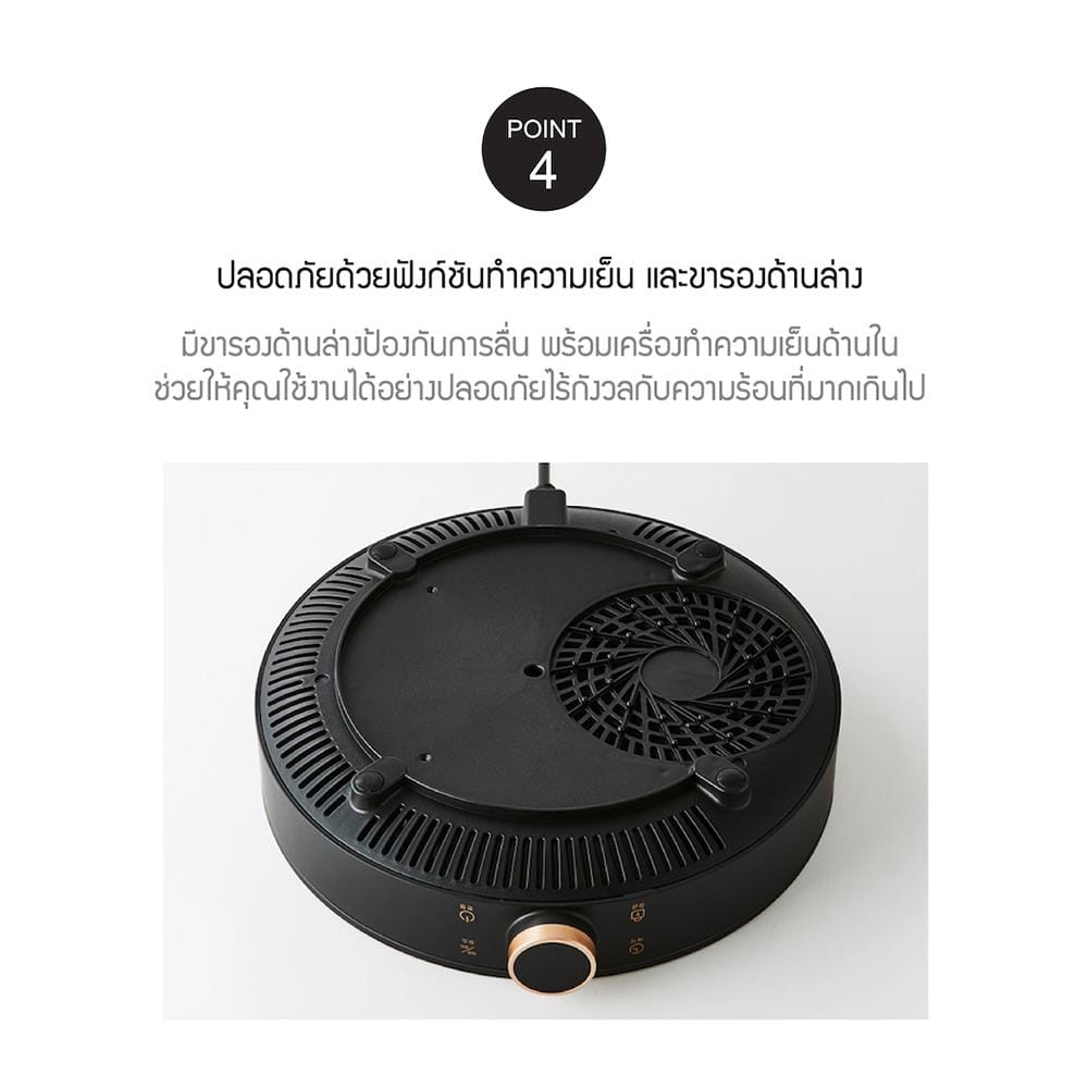 เตาแม่เหล็กไฟฟ้า LOCKNLOCK FS-IC001-2 สีกรมท่า