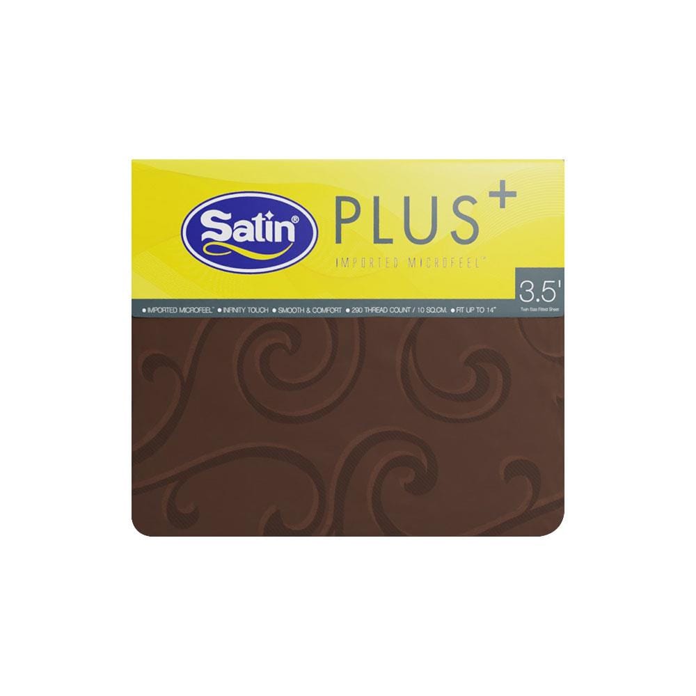 ชุดผ้าปูที่นอน 3.5 ฟุต 3 ชิ้น SATIN PLUS LUCKY ME LK019