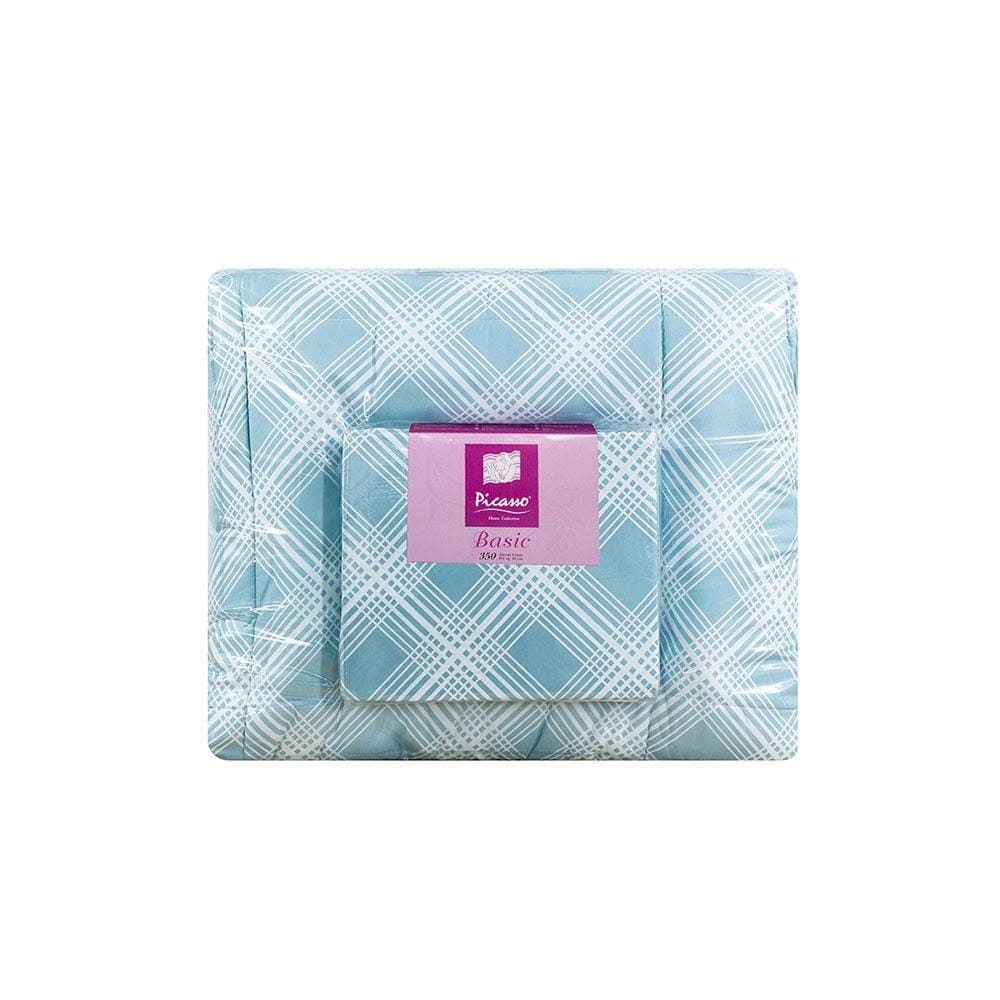 ชุดผ้าปูที่นอน 6 ฟุต 6 ชิ้น PICASSO BASIC สี MILAN GREENMINT
