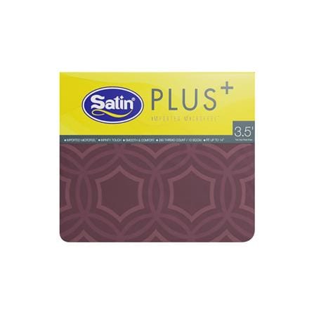 ชุดผ้าปูที่นอน 3.5 ฟุต 3 ชิ้น SATIN PLUS LUCKY ME LK013_4