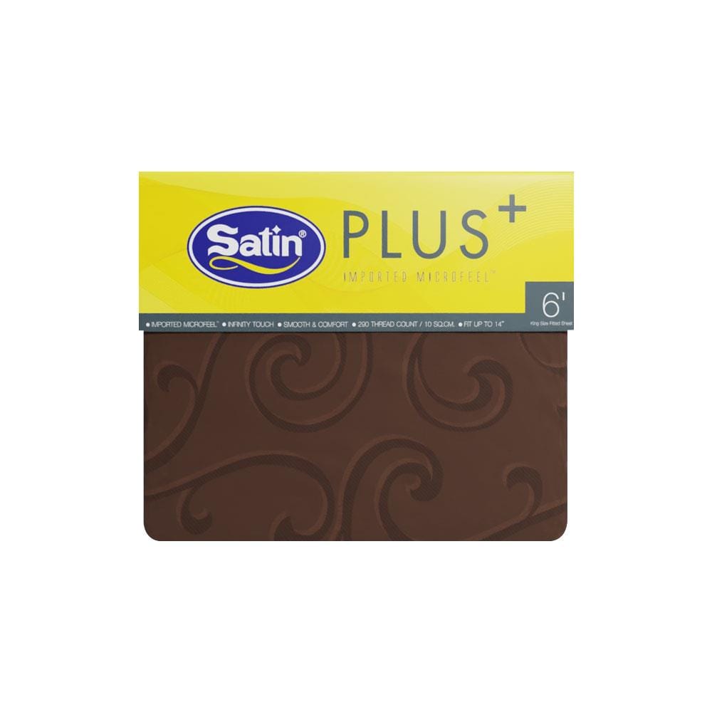 ชุดผ้าปูที่นอน 6 ฟุต 5 ชิ้น SATIN PLUS LUCKY ME LK019
