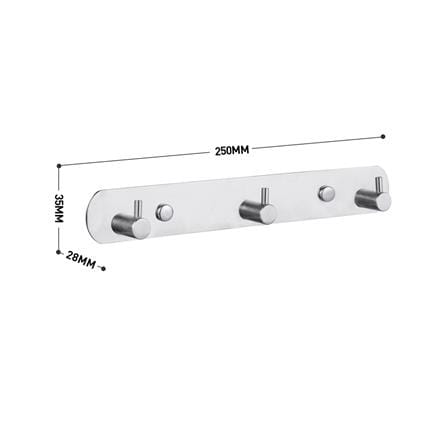 ขอแขวนผ้า RASLAND RA PIN-HOOK-33 สีสเตนเลส_1