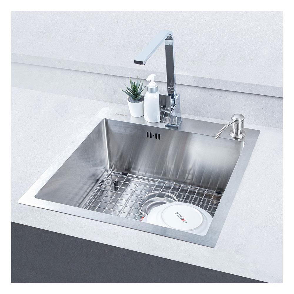 ซิงค์ฝัง 1หลุม HAFELE 495.39.600 สีเงิน