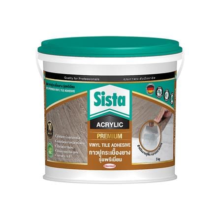 กาวปูกระเบื้องยาง SISTA รุ่น PREMIUM 3 กก. สีขาว