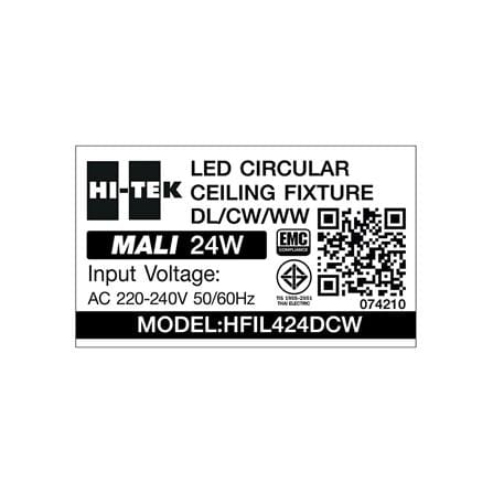 ไฟเพดาน LED HI-TEK HFIL4 15 นิ้ว 24 วัตต์ DAYLIGHT/COOL WHITE/WARM WHITE สีขาว_8