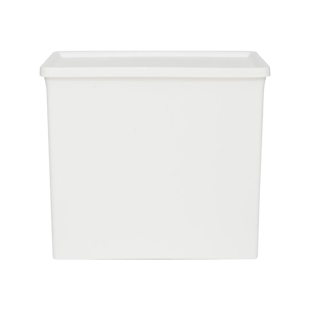 PLASTIC LAUNDRY POWDER STORAGE BOX STACKO PURE 2.5L 16.9X11.2X14.8CM WHITE