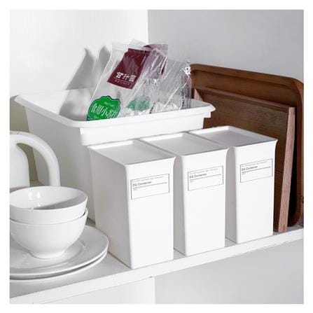 PLASTIC LAUNDRY POWDER STORAGE BOX STACKO PURE 2.5L 16.9X11.2X14.8CM WHITE_3