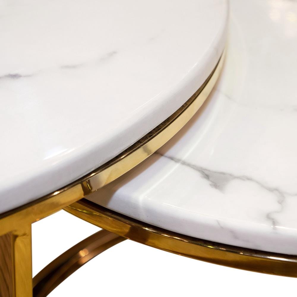 โต๊ะกลาง HS FURNITURE MALL DAKOTA สีขาว