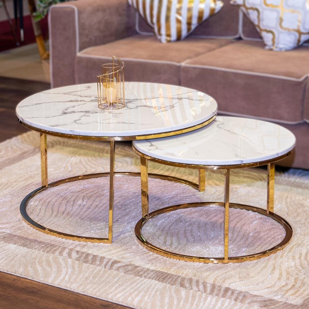 โต๊ะกลาง HS FURNITURE MALL DAKOTA สีขาว