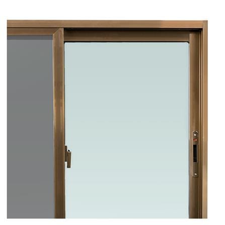 หน้าต่างบานเลื่อน อะลูมิเนียม S-S มุ้ง AZLE 120X110 ซม. สีชา_1