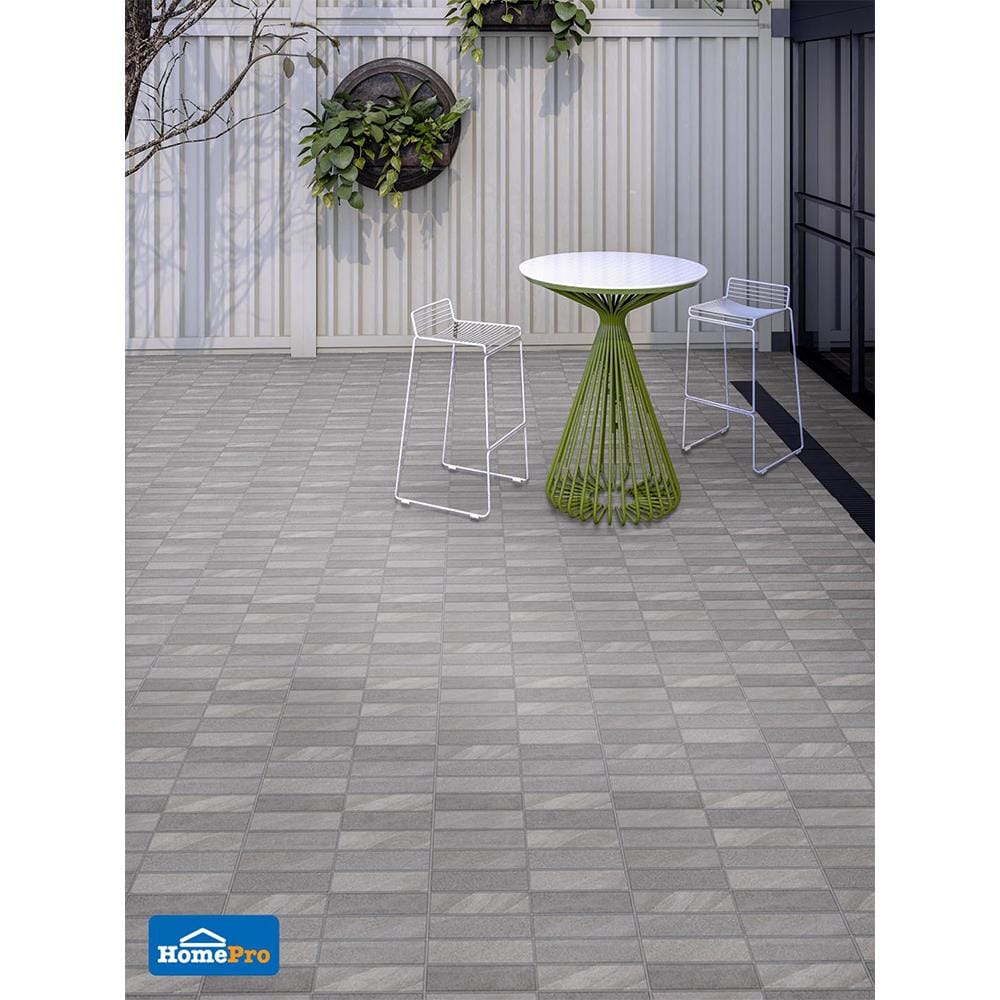 กระเบื้องพื้น 16x16 นิ้ว ภูผา แอนซิโอ้ สโตน เทา PM 0.96M2