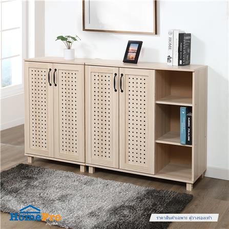 ตู้วางรองเท้า 10-15 คู่ FURDINI ZANE PSP-8217 60 ซม. สี PINE OAK_7