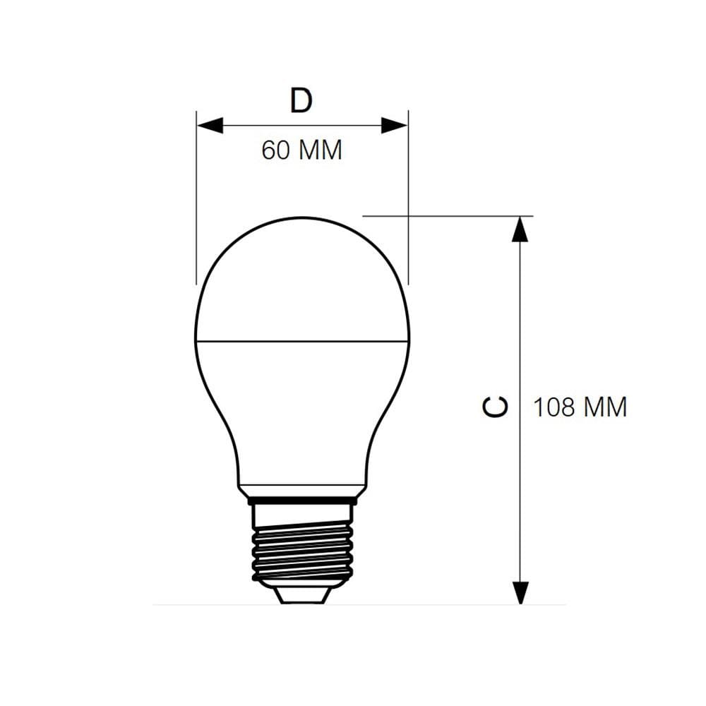 หลอด LED ECOLINK A60 9 วัตต์ DAYLIGHT E27