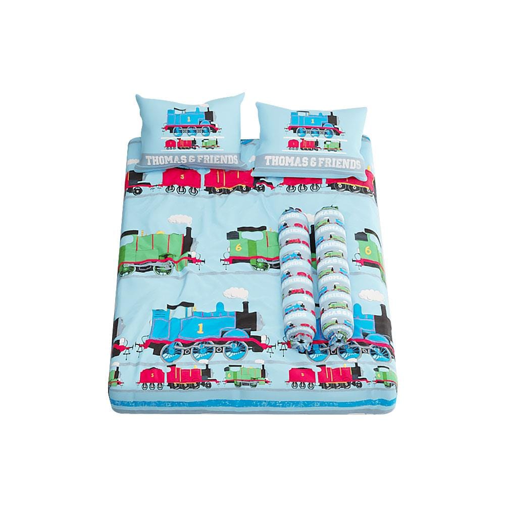 ชุดผ้าปูที่นอน 5 ฟุต 5 ชิ้น SATIN PLUS THOMAS PL003