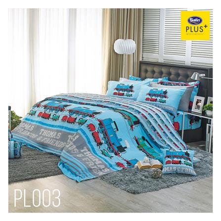 ชุดผ้าปูที่นอน 5 ฟุต 5 ชิ้น SATIN PLUS THOMAS PL003_0