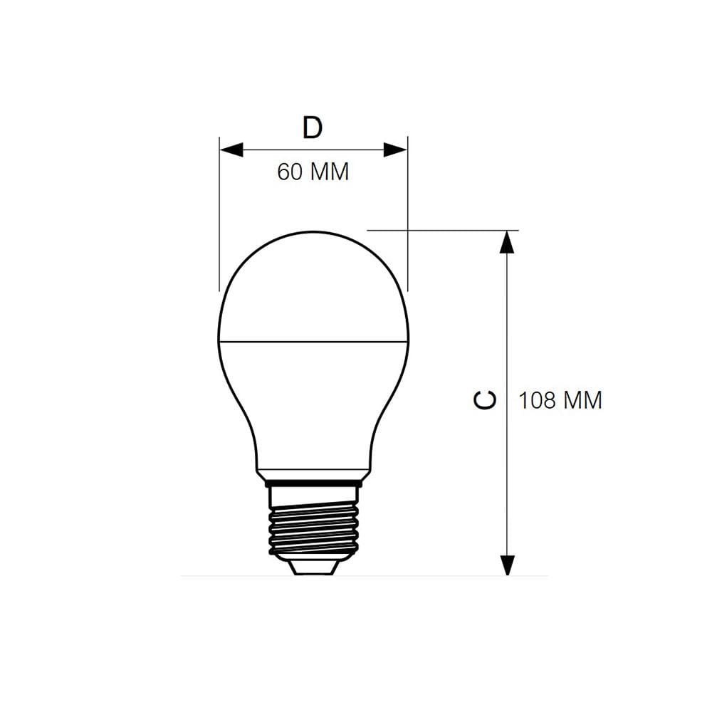 หลอด LED ECOLINK A60 9 วัตต์ WARMWHITE E27