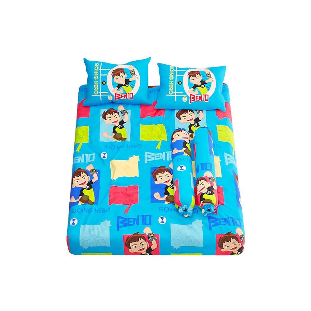 ชุดผ้าปูที่นอน 5 ฟุต 5 ชิ้น SATIN PLUS BENTEN PL022