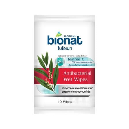 ผ้าเช็ดทำความสะอาดผิว BIONAT ANTI-BACTERIA 10 แผ่น_0
