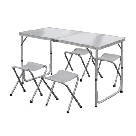 4-SEAT FOLDING PICNIC TABLE SET NL HOME GREY