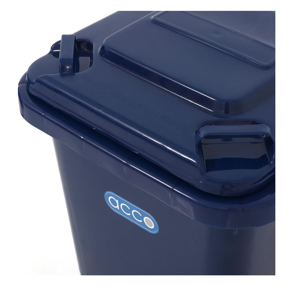 ถังขยะฝาเปิดปิดมีล้อ ACCO CLEAN 32 ลิตร สีน้ำเงิน