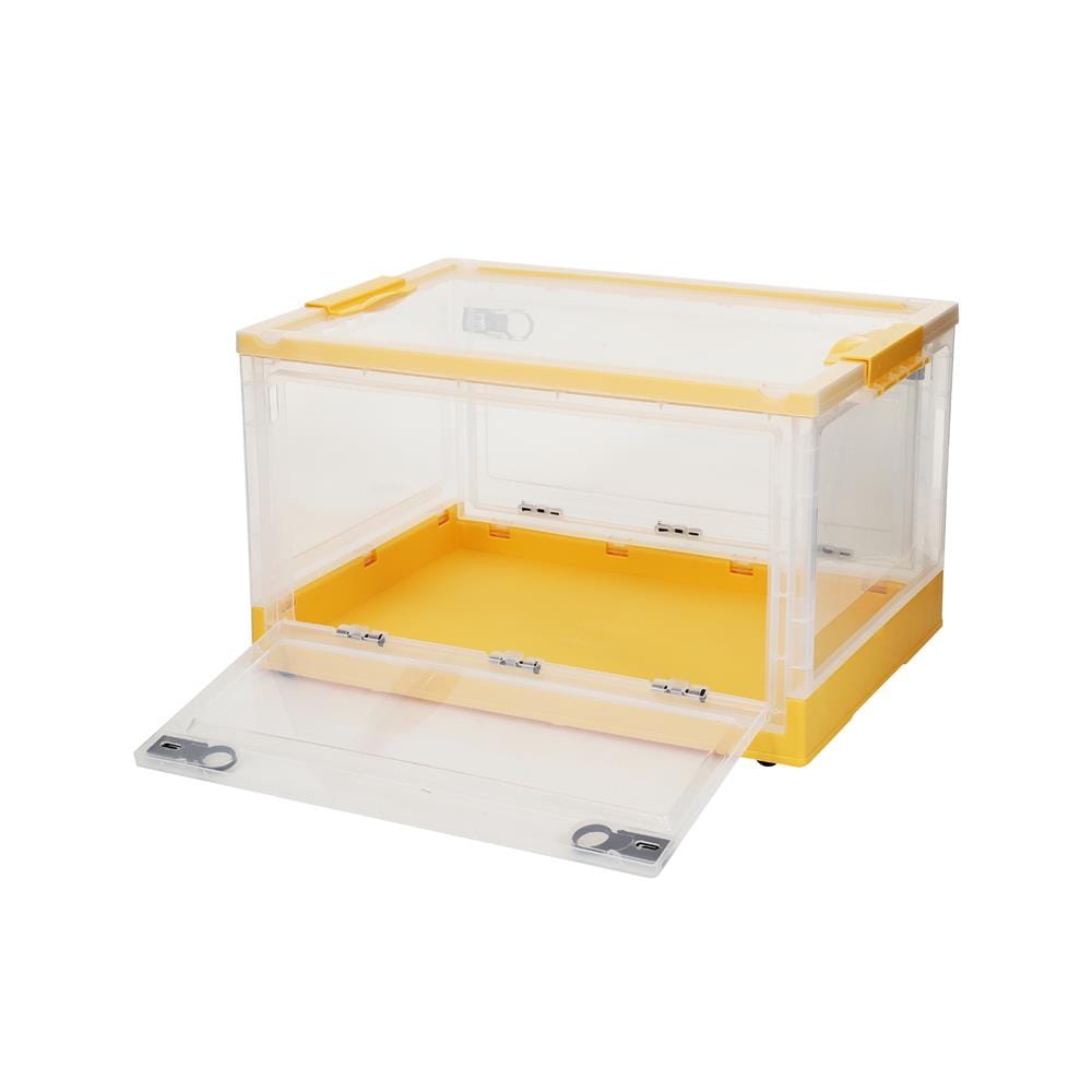 กล่องเก็บของพับได้ STACKO I NE 51x36x30.5 ซม. สีเหลือง/ใส