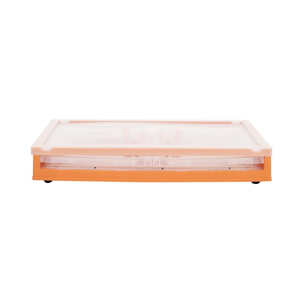 กล่องเก็บของพับได้ STACKO I NE 51x36x30.5 ซม. สีส้ม/ใส