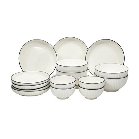ชุดจานชาม PORCELAIN KECH FESTIVE 16ชิ้น/ชุด_0