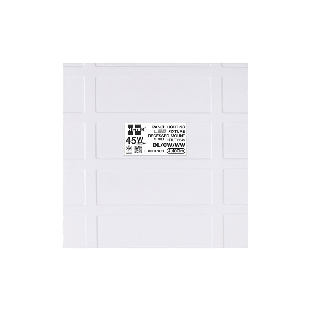 โคมฝังฝ้า LED HI-TEK HFILE06645 60x60 ซม. 45 วัตต์ COOLWHITE/DAYLIGHT/WARMWHITE