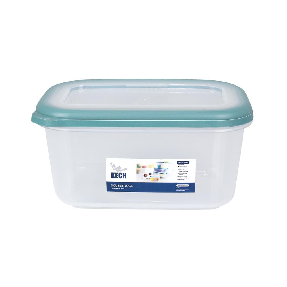กล่องอาหาร 1.2 ลิตร KECH DOUBLE WALL 9033 สีเขียว