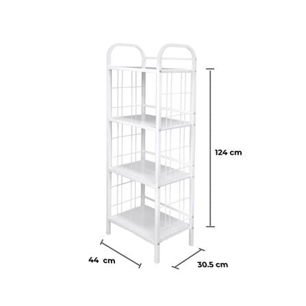 ชั้นวางของ 4 ชั้น STACKO AMAS 44x30.5x124 ซม. สีขาว_6