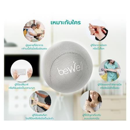 ลูกบอลบริหารมือ เพื่อสุขภาพ BEWELL F-18_3