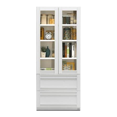 ชุดตู้หนังสือ KONCEPT LYBRARY-SCDW80 200 ซม. สีขาว_1