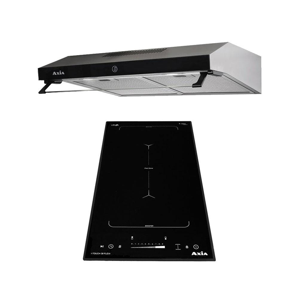 เตาฝัง+เครื่องดูดควัน AXIA I-TOUCH30+I-NERO60ITC