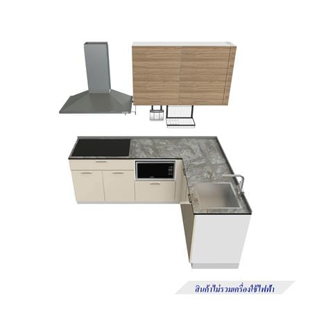 ครัวไม้สำเร็จ STARMARK CONTE L220H_R 220 ซม._1