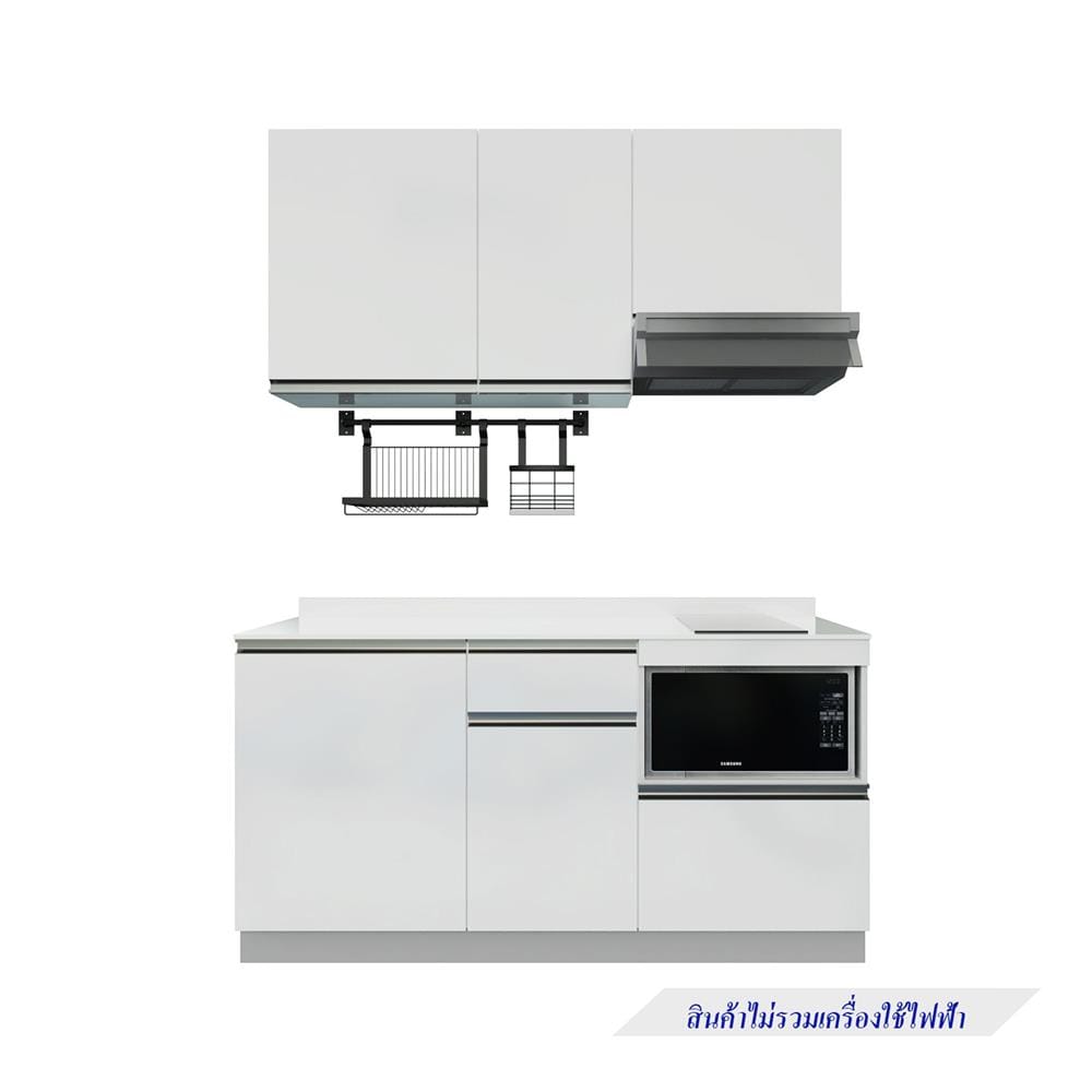 ครัวไม้สำเร็จ STARMARK BLANCE 166_L_NS 166 ซม.
