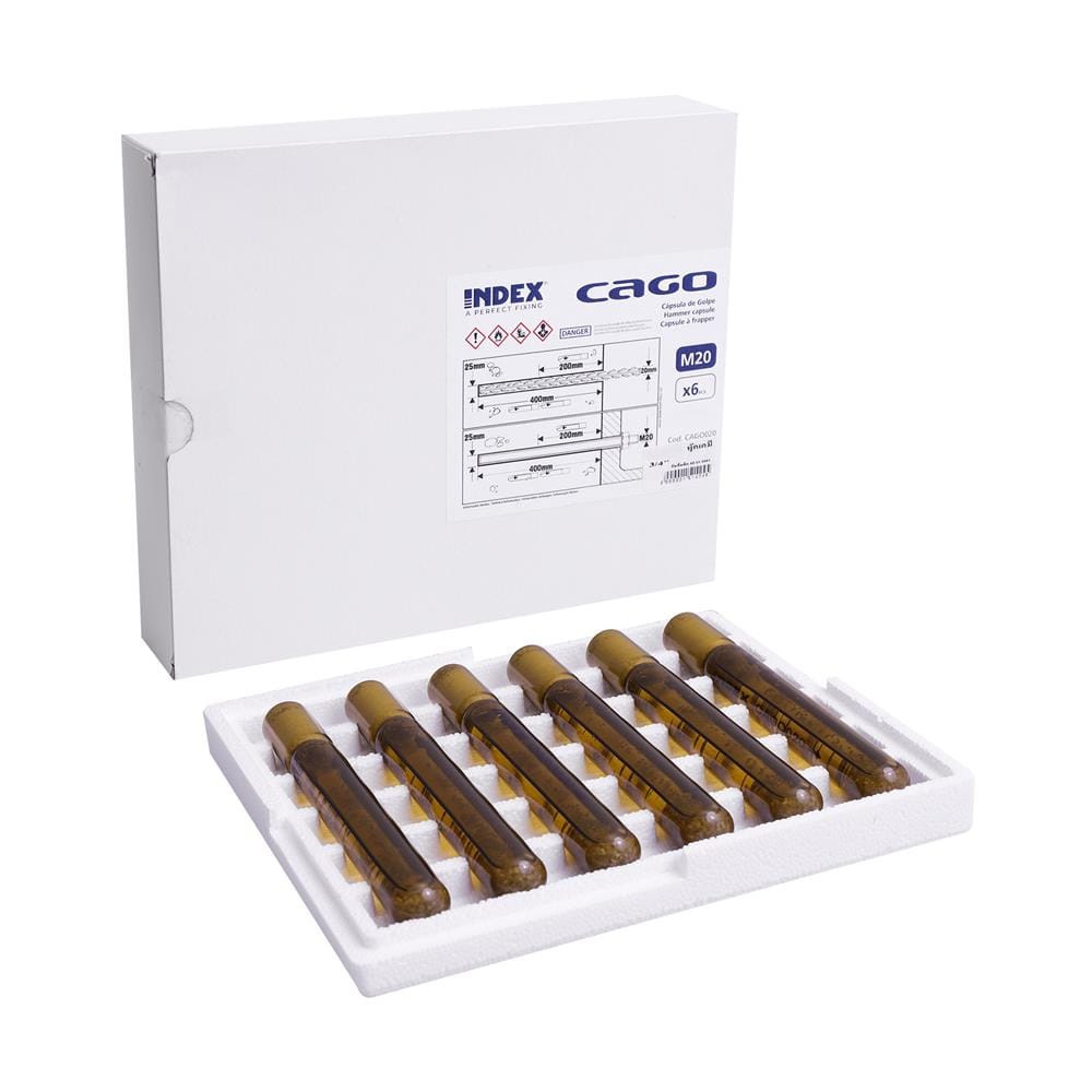 พุกเคมีแบบตอก DEXZON M20 3/4 นิ้ว แพ็ก 6 ชิ้น