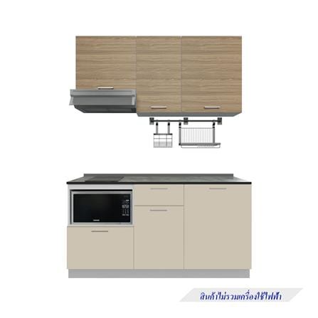 ครัวไม้สำเร็จ STARMARK CONTE 166_R_NS 166 ซม.