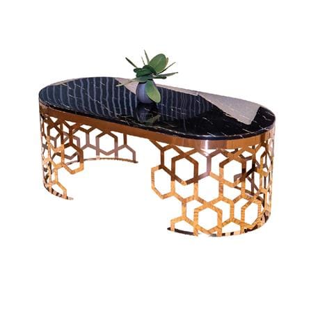 โต๊ะกลาง HS FURNITURE MALL CALLISTO สีดำ/ROSE GOLD_0
