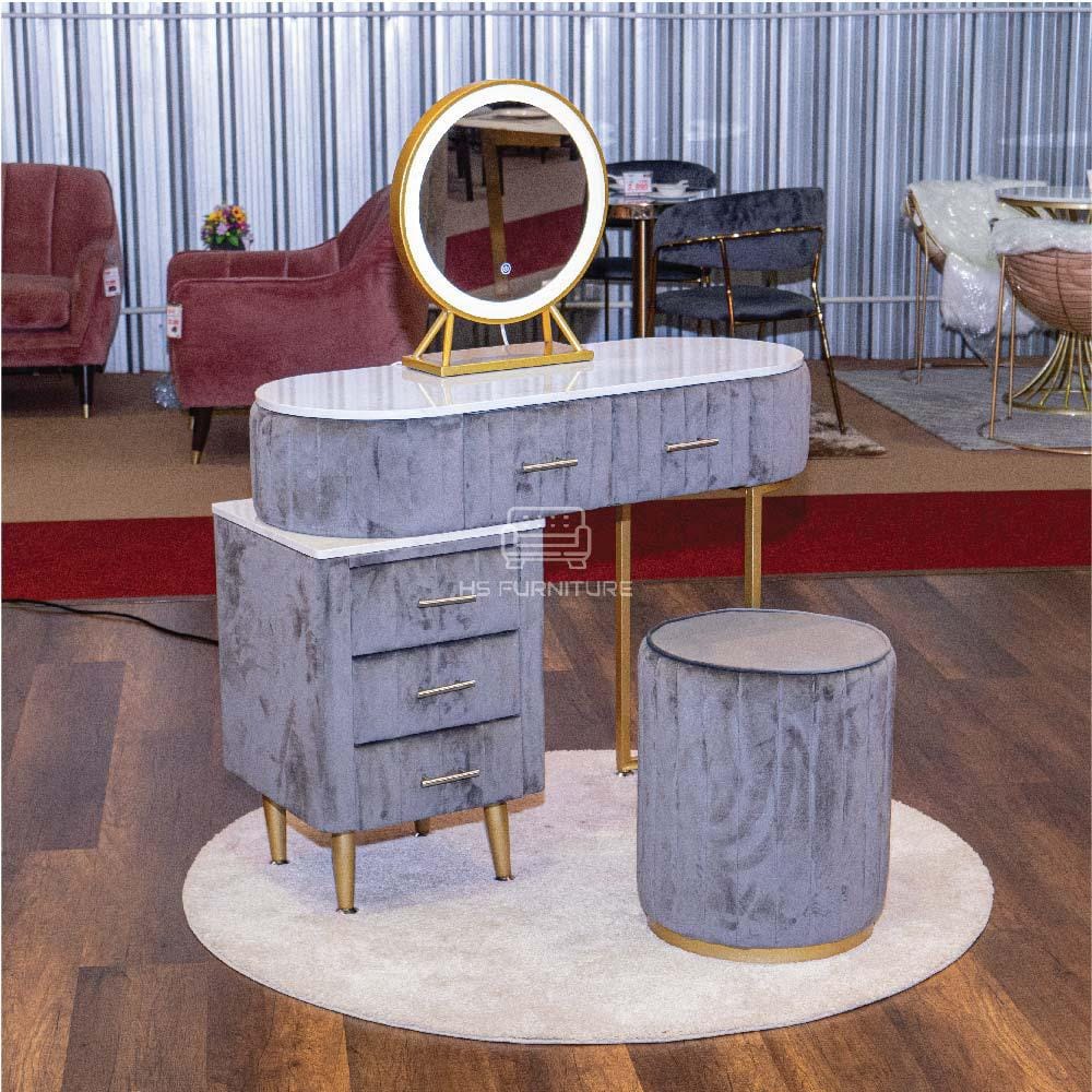 โต๊ะเครื่องแป้ง HS FURNITURE MALL ADDISON สีเทา