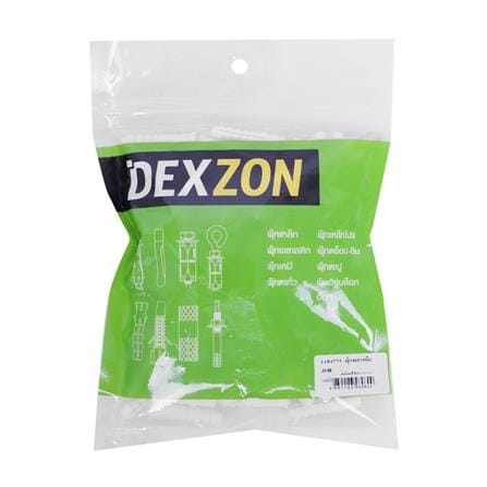 พุกพลาสติก DEXZON เบอร์ 8 แพ็ก 100 ชิ้น_1
