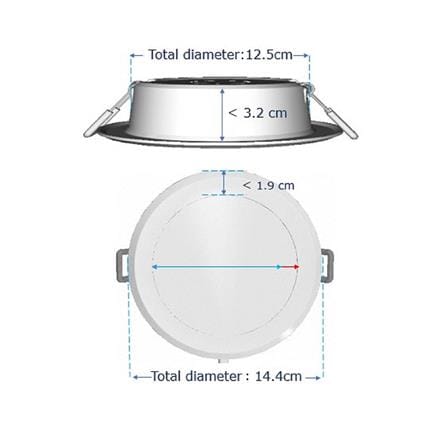 ดาวน์ไลท์ LED PANASONIC NNV70033WE1A 4.9 นิ้ว 15 วัตต์ WARM WHITE สีขาว_7