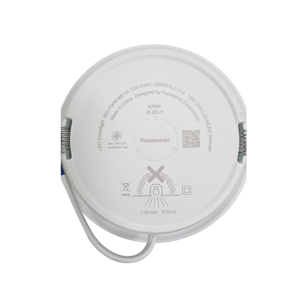 ดาวน์ไลท์ LED PANASONIC NNV70043WE1A 4.9 นิ้ว 15 วัตต์ COOL WHITE สีขาว