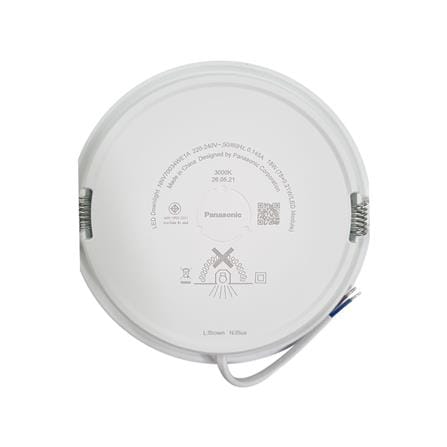 ดาวน์ไลท์ LED PANASONIC NNV70034WE1A 5.9 นิ้ว 18 วัตต์ WARM WHITE สีขาว_3