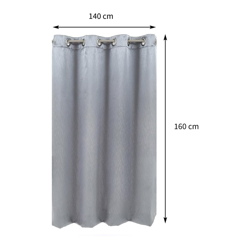 ผ้าม่าน EYELET HOME LIVING STYLE BAMFORD UV 140X160 ซม. สีเทา