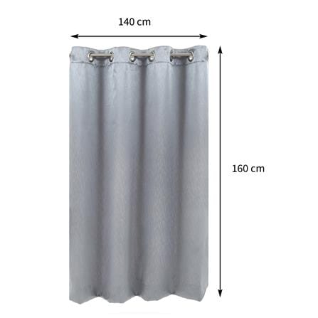 ผ้าม่าน EYELET HOME LIVING STYLE BAMFORD UV 140X160 ซม. สีเทา_8