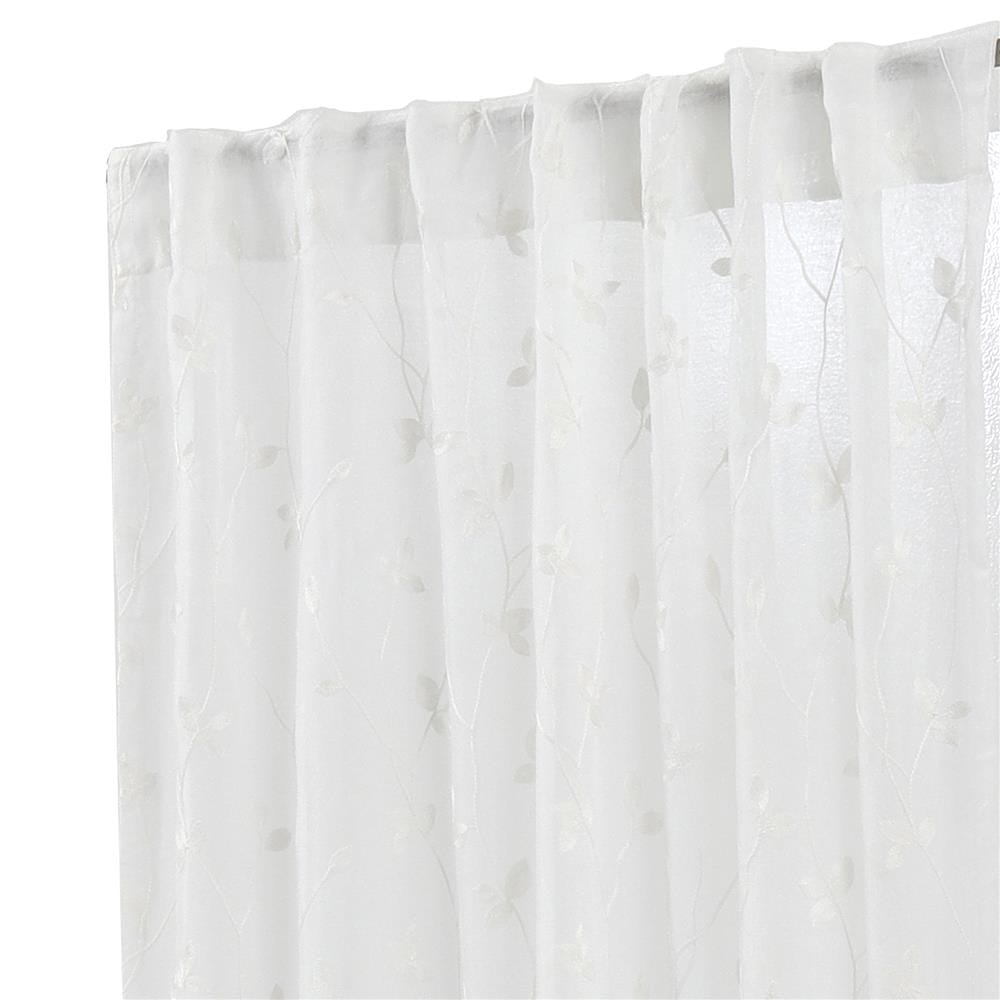 ผ้าม่านโปร่งซ่อนหู HOME LIVING STYLE DOZZA 130X160 ซม. สีขาว