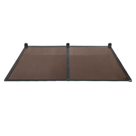 กันสาดโพลีคาร์บอเนต ขาตรง SUNSHIELD 100x200 ซม. สีชา_2