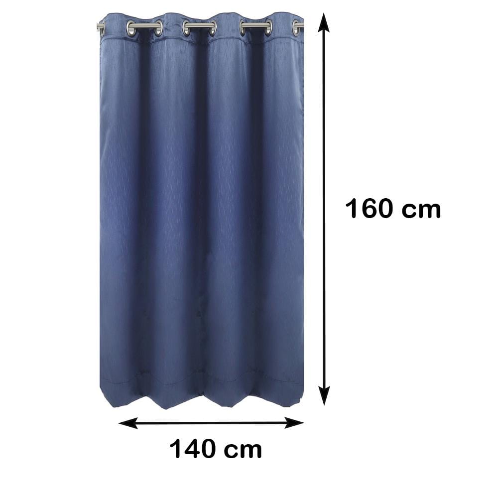 ผ้าม่าน EYELET HOME LIVING STYLE BAMFORD UV 140X160 ซม. สีน้ำเงิน